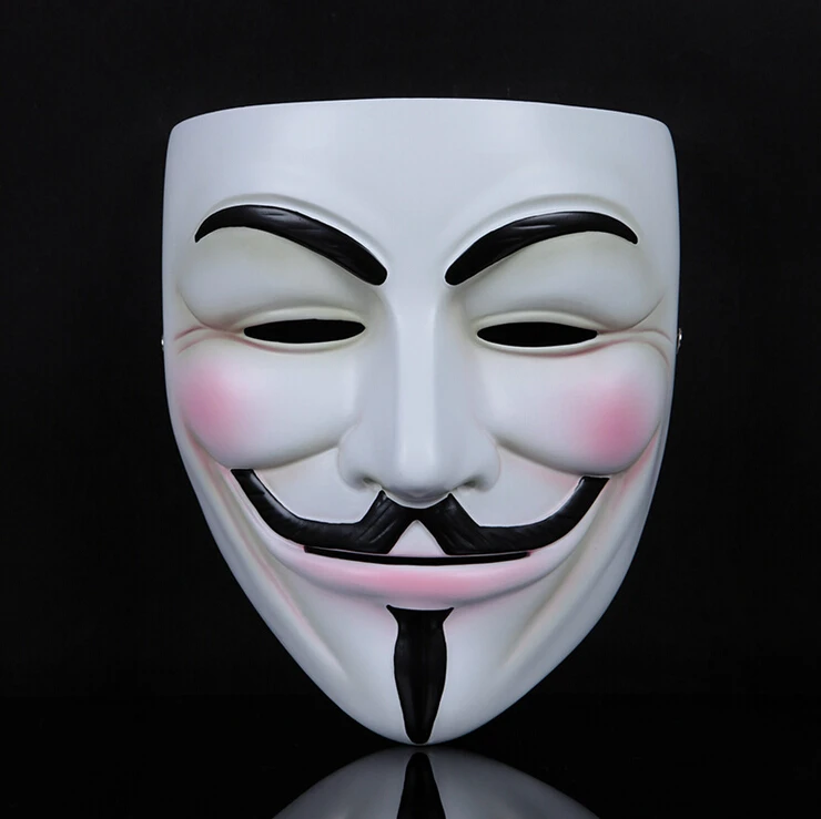 1pcs/lot V For Vendetta Mask Guy Fawkes High Grade Resin Full Face
