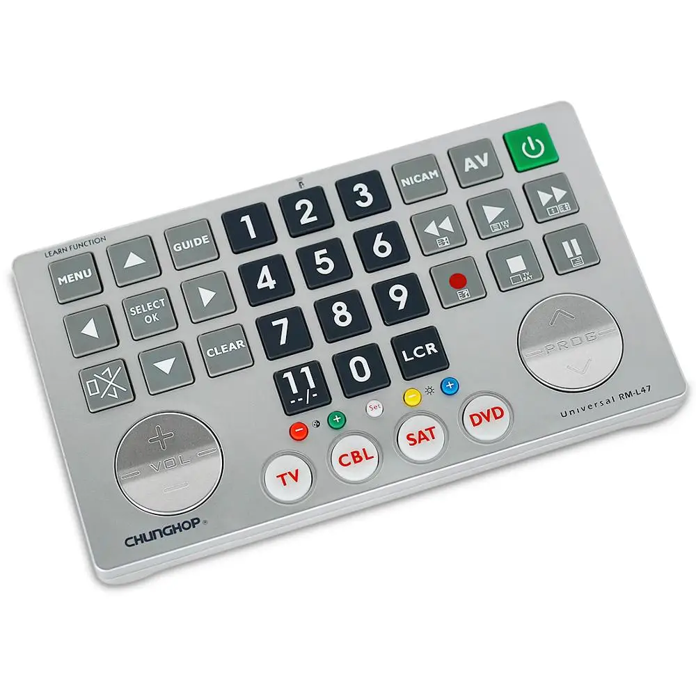 Chunghop комбинированный пульт дистанционного управления для ТВ SAT DVD CBL DVB-T AUX универсальный контроллер с кодом большой кнопкой