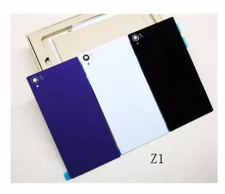 

For Sony Xperia Z1 Z2 Z3 Z4 Rear glass Back Cover Battery Door Housing With Logo And Double Sticker Replacement parts