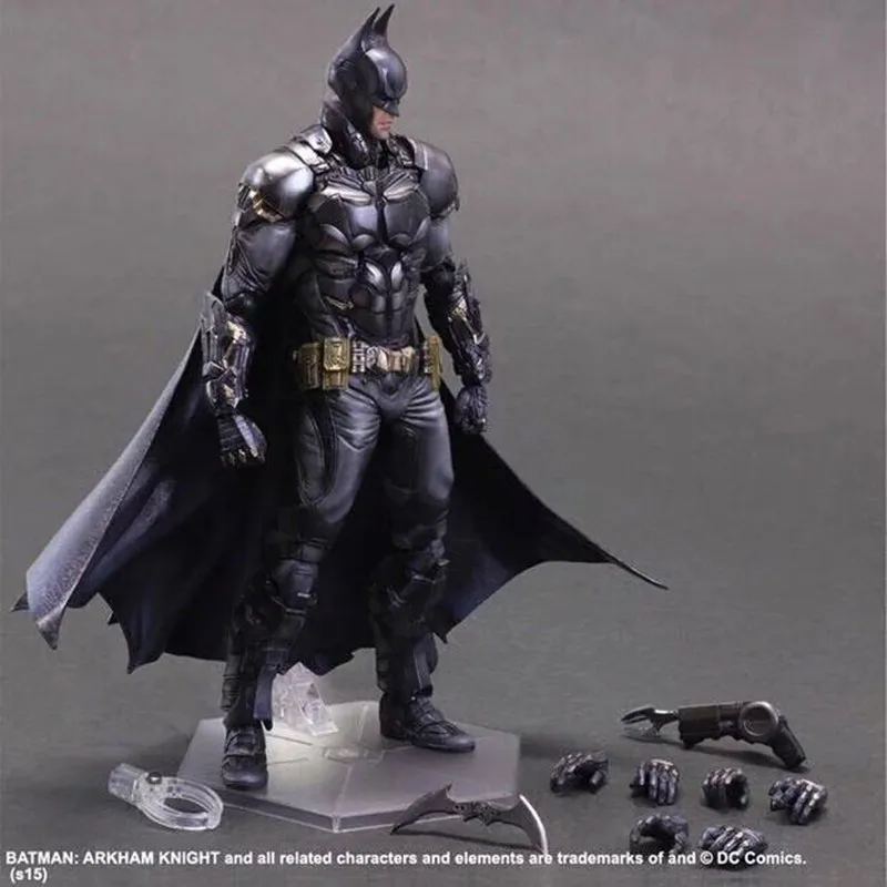 Бэтмен ARKHAM KNIGHT PLAY ARTS KAI 27 см ПВХ фигурка игрушки подарок модель kb0337