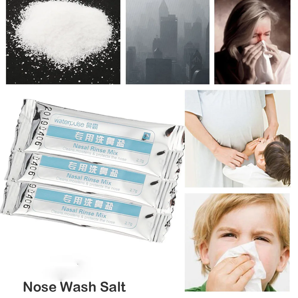 

5pcs Practical Adults nose Wash Salt Allergic Rhinitis Dedicated Nose Clean Rinse Saline Useful Nose Cleanser