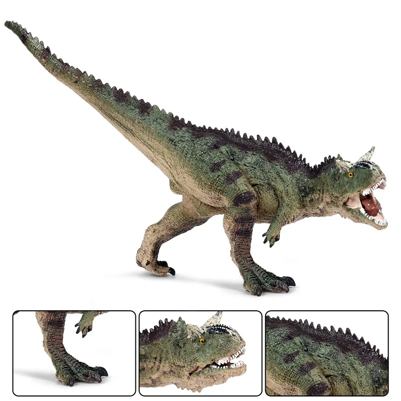 

Oenux Simulation Jurassic Dinosaurs Carnotaur Tyrannosaurus Open Mouth Dinosaur Animals Action Figure Brinquedo Collection Toy