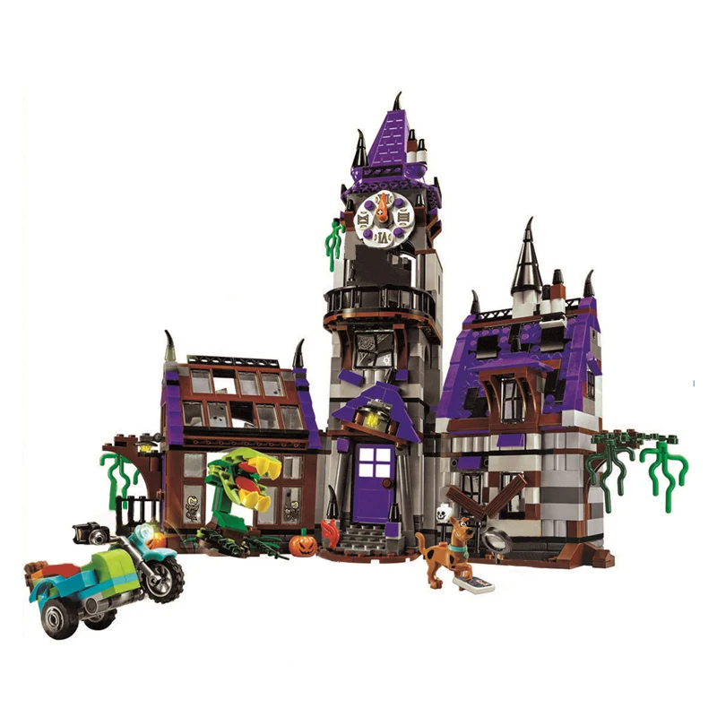 10432 Scooby Doo Mysterious Ghost House Mode Building Blocks Educational font b Toys b font 75904