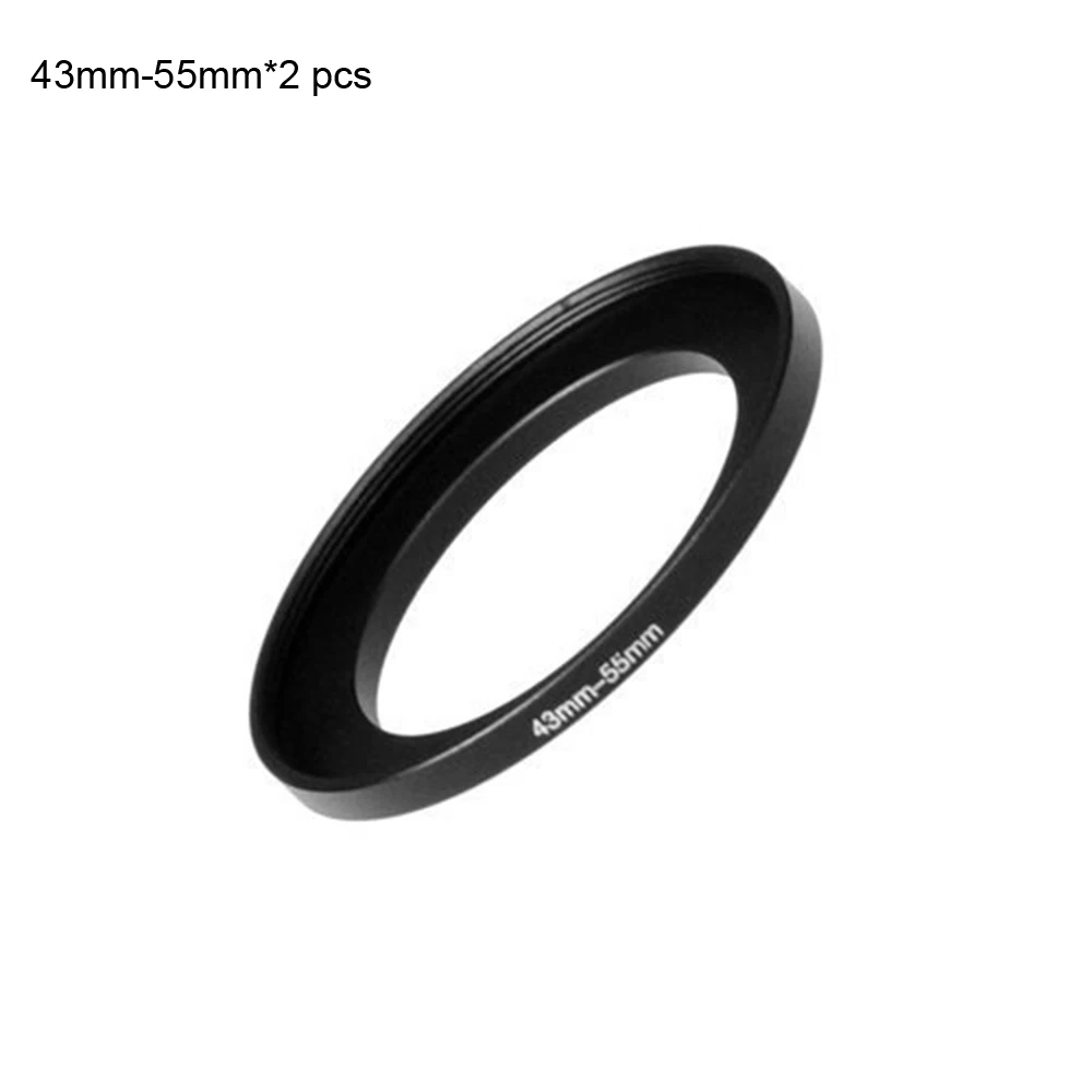

JUST NOW High-quality 2PCS 43-55MM Step-Up Ring Filter Adapter (43MM Lens to 55MM Accessory) (2 PCS Ring Filter Adapter)