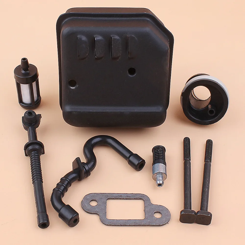 Muffler Bolt Intake Manifold Fuel Oil Pipe Filter Kit For STIHL MS170