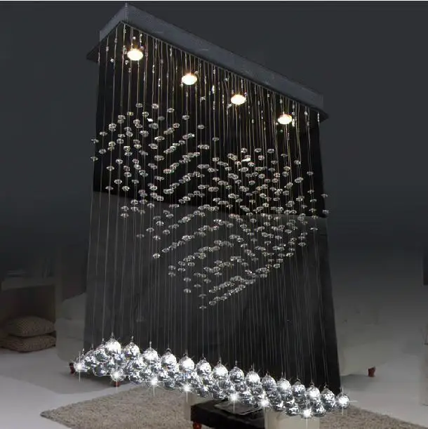 

Modern Crystal Ceiling Light AC90-260V Gu10 Lustres De Sala Living Room Ceiling Lamp Free Shipping