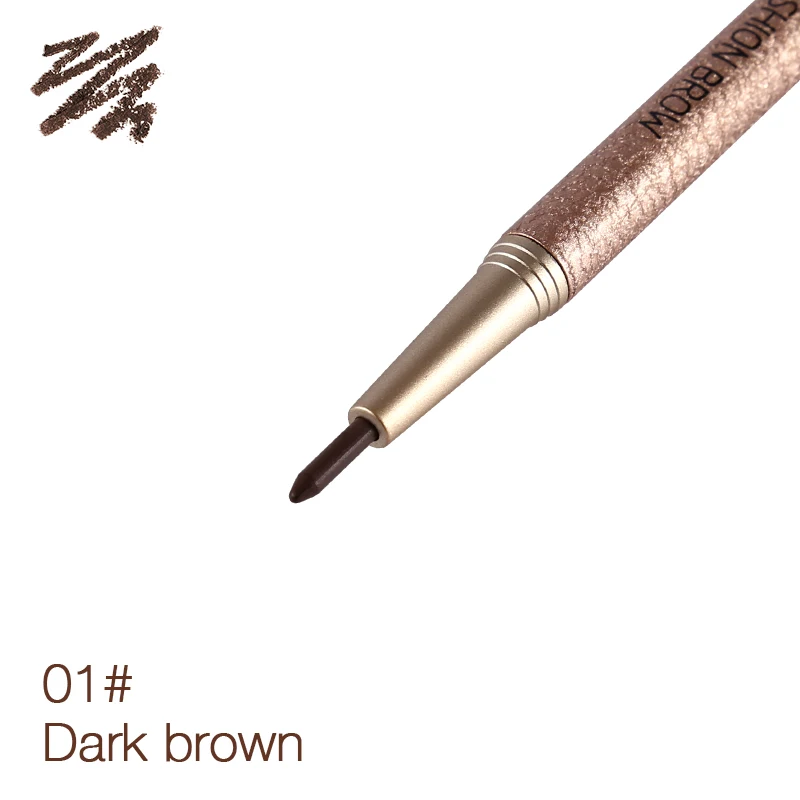 3 шт./лот, набор для макияжа бровей, ручка для бровей+ заправка+ трафареты для бровей, 4 цвета на выбор, стойкий карандаш для бровей
