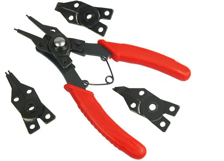 4 in 1 Flexible Head Circlip Plier Snap Ring Pliers Circlip Combination
