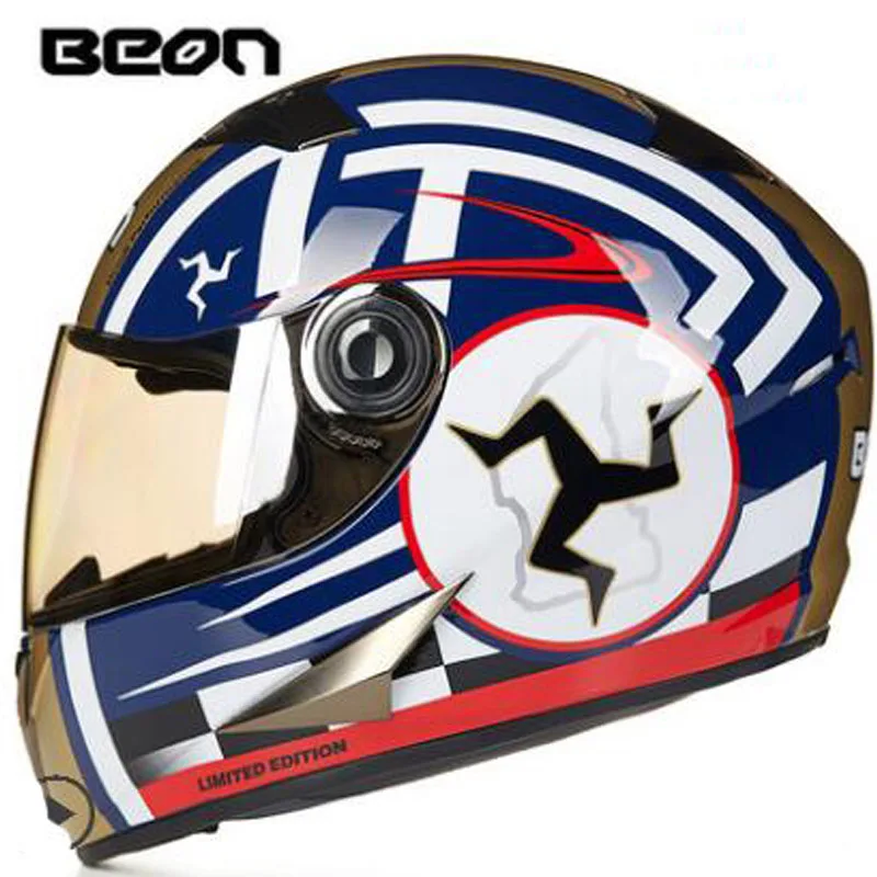 Голландский BEON полный шлем бездорожья мотокросса мотоциклетный шлемы водитель мотоцикла шлем мото шлем четыре морской защитный шлем - Цвет: 9