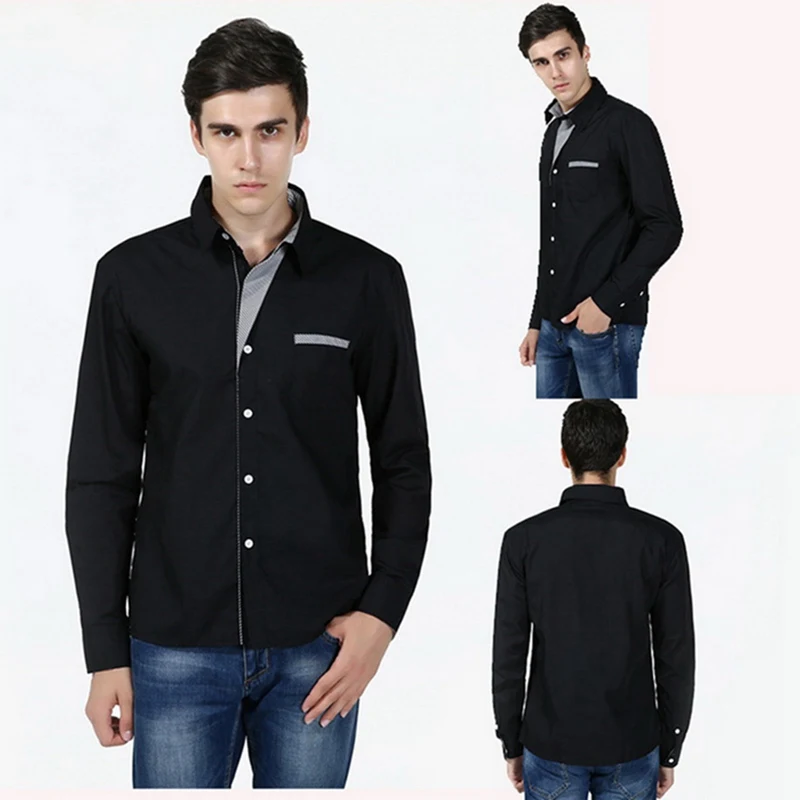 LAAMEI модный бренд Camisa Masculina рубашка с длинным рукавом мужская Корейская приталенная дизайнерская официальная повседневная мужская рубашка размера плюс