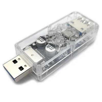 USB 3,0 генератор натуральный кристалл Декодер Усилитель мощности UUU005 для Blu-Ray цифрового вещания фильтрации - Цвет: Темно-серый