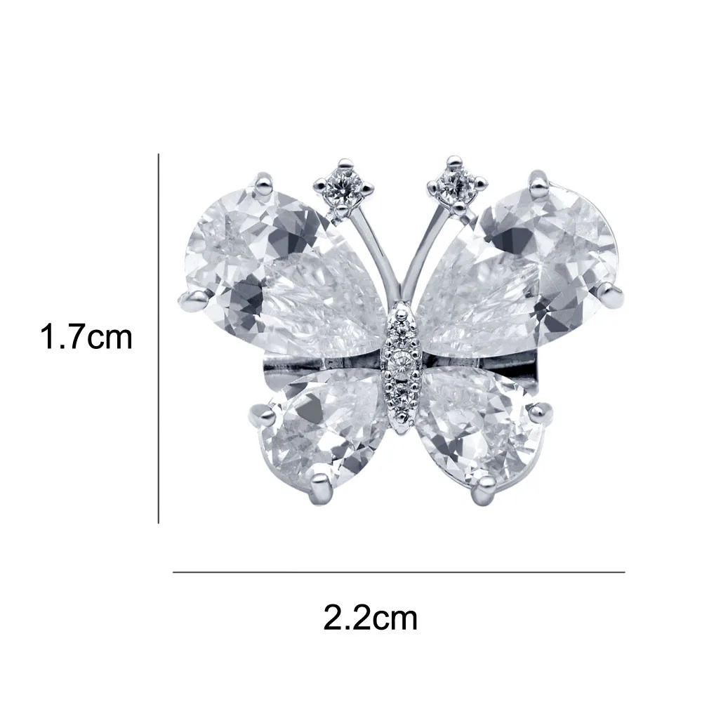CINDY XIANG, новая мода, кубический цирконий, Бабочка, заколки для воротника для женщин, милый, чистый цвет, насекомое, брошь, булавка, маленькие, блестящие украшения