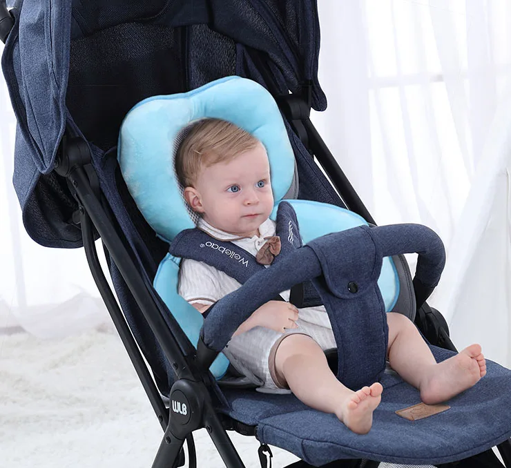 

Baby stroller cushion car seat accessories pram thermal mattress liner mat infant shoulder belt strap cover Neck Protection pad