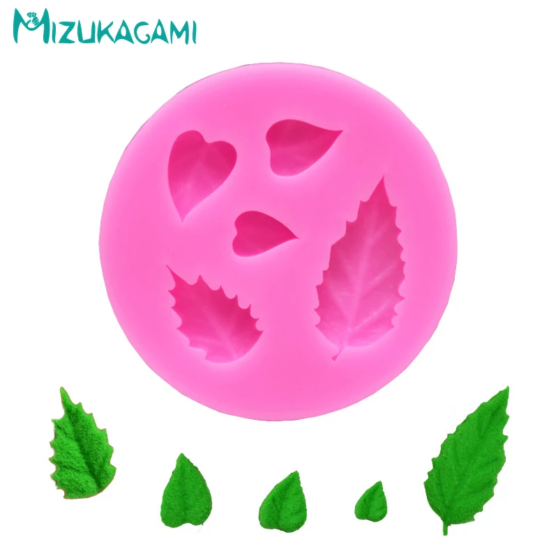 Chocolate Silicone Mold 3D Leaf Shape Fondant Cake Decorating Tool Kitchen Baking Tools MJ-02053 |