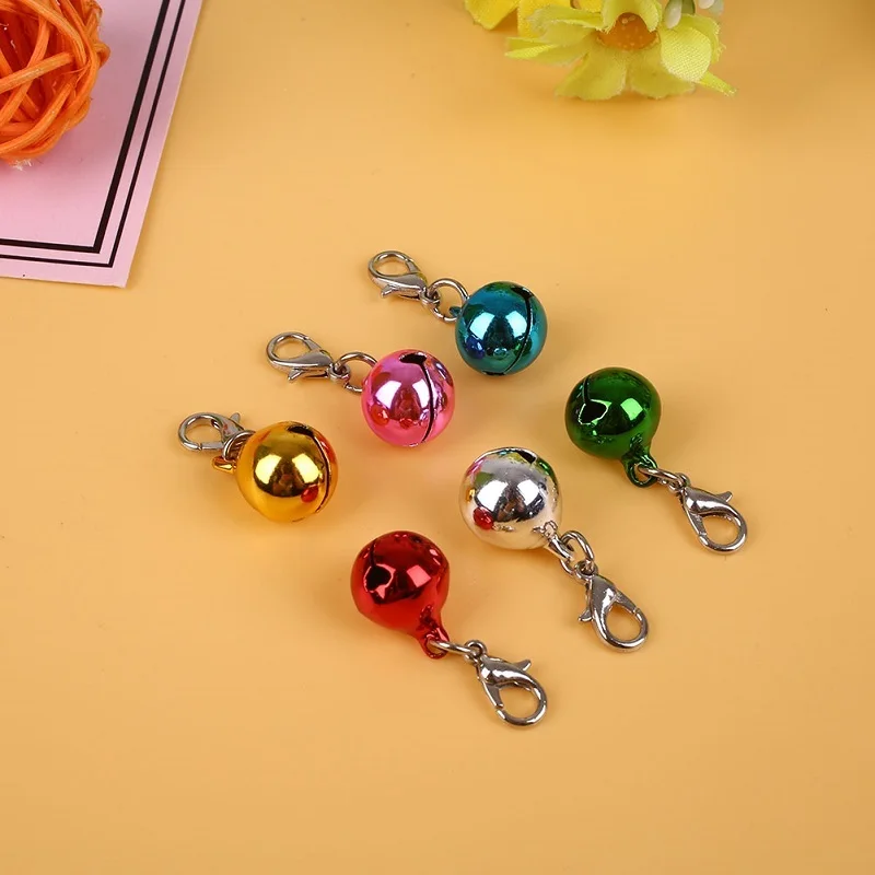 1/5/10Pcs Lobster Decor Bell Collar Clothe Accessories Metal Jingle Bell Decorations Christmas New Year Decor DIY Pet Supplies
