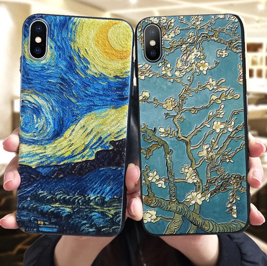

3D Relief Painting Case For Xiaomi Redmi 4A 5 Plus 6A S2 K20 Note 3 4X 5 5A 6 7 Pro Coque For Xiaomi Mi 5X 6X Mi 9 8 Lite F1