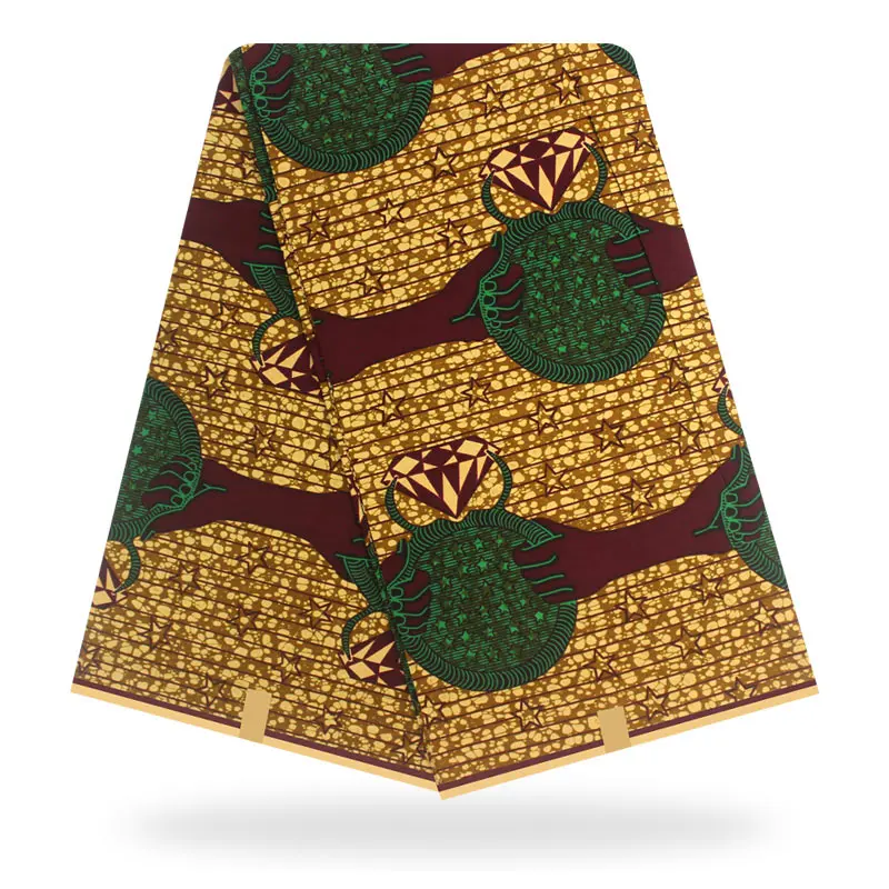 

High quality! African, authentic Hollandai 'wax 6 yards / lot reliable Dutch Hollandai' African style wax ! P71613