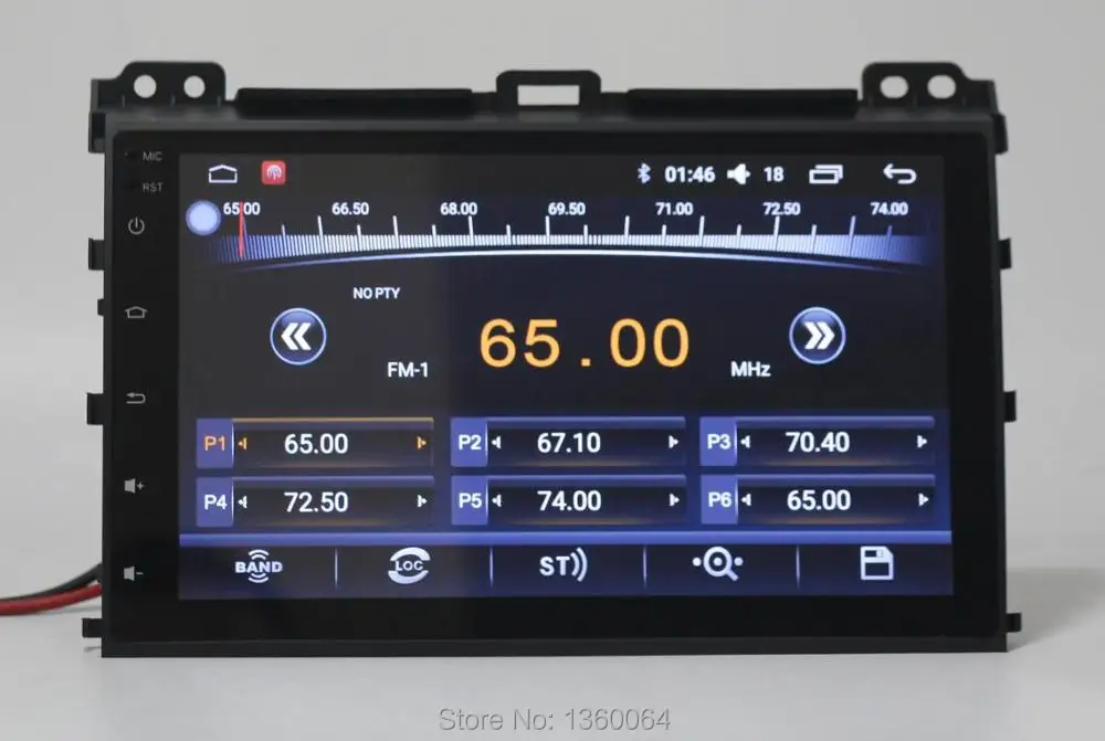 Best Nedehe 2G+32G Android 7.0 car dvd player for Toyota Prado Land Cruiser 120 2004-2009 car radio gps navigation Bluetooth Wifi 1