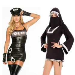 Для женщин полиции и монахиня аниме Косплэй для Star Wars в Хэллоуин Карнавальный вечерние платья костюмы для взрослых сексуальные ролевые