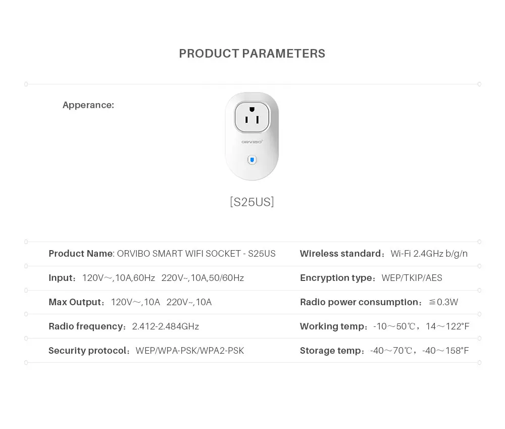 OrviboS25US smart wifi Socket Plug Adaptor (15)