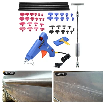 

Auto car body repair Paintless Dent Puller Slide Hammer Repair Removal Hail Glue Gun sucker for dents Tools Kit Full Set