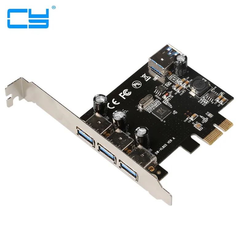 

USB 3.0 (3 + 1) 3 pci-e PCI Externo + 1 Portas Internas Experss Controlador pcie riser Card adaptador atacado