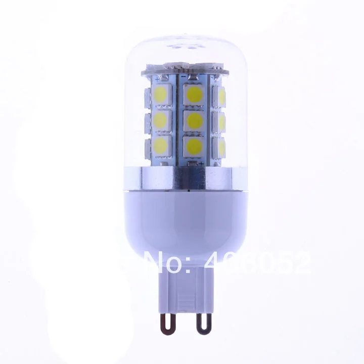 10 шт./лот светодиодная лампа smd5050 g9 e27 5 Вт 9 12 220 В теплый белый чистый свет|lamp light|e27