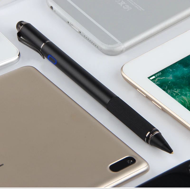 Для ipad точки стилус емкостный сенсорный для iphone Micro металлическая ручка для Huawei; Lenovo Samsung, HTC, Xiaomi M ipad Redmi