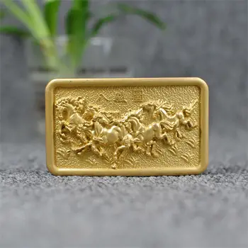 

Solid Brass Belt Buckle Men Wide Belt Diy Accessories 3D Horse Belt Buckle High Quality Slide Custom Belt Metal Buckle BK0009