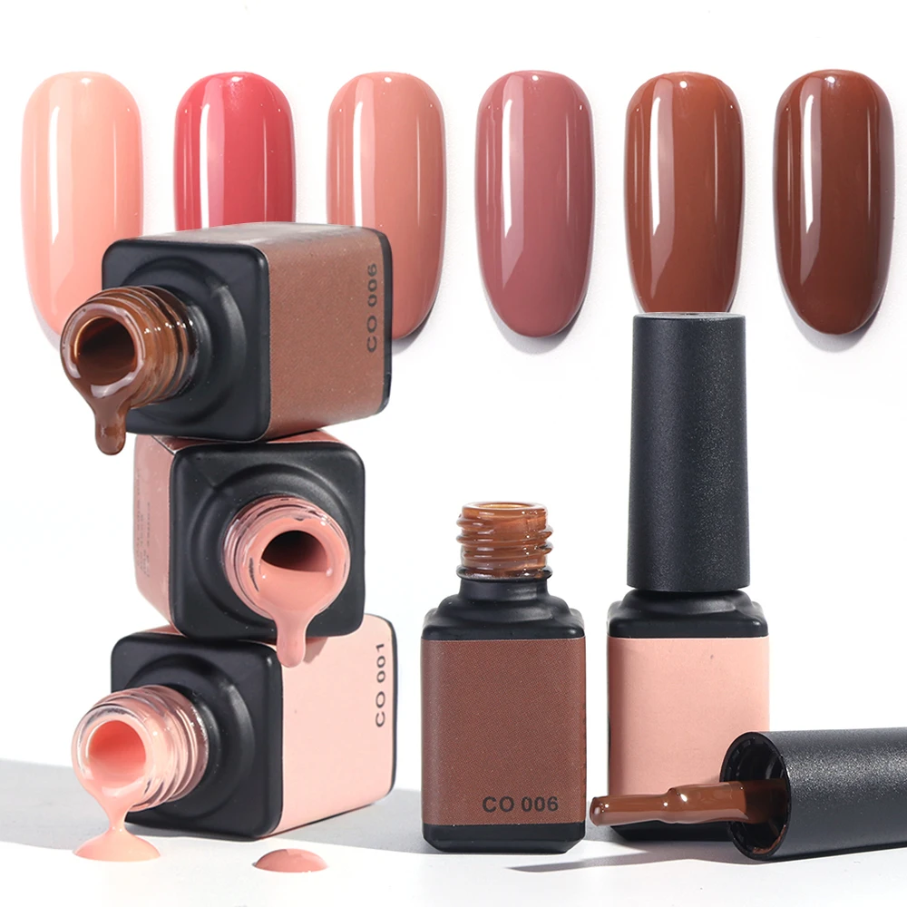 

Nail Gel Polish UV 6ml Nude Pink Warm Color Soak Off Gel Varnish Lacquer Nail Art Vernis Semi Permanant Gel Polish SACO001-CO006