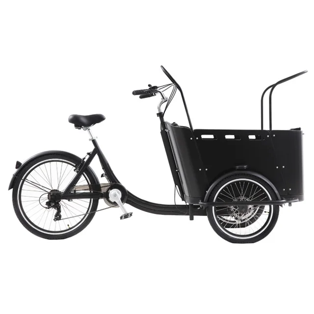 Европейские популярные bakfiets e грузовой велосипед электрический для детей с дождевиком(CNF по морю