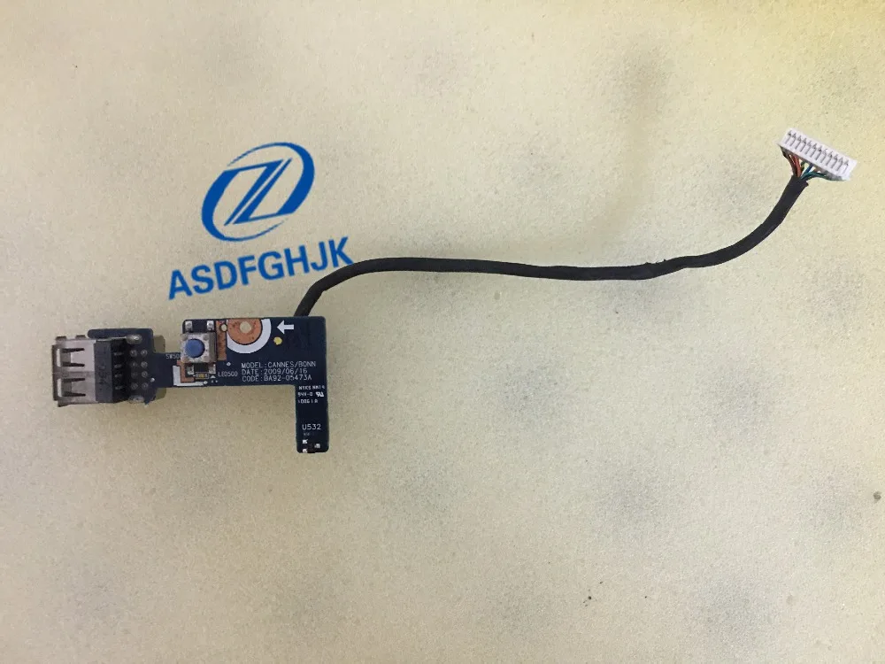 Для Samsung R518 R620 R720 R520 R522 кнопка Пуск/USB доска BA92 05473A кабель 100% Проверка прошла