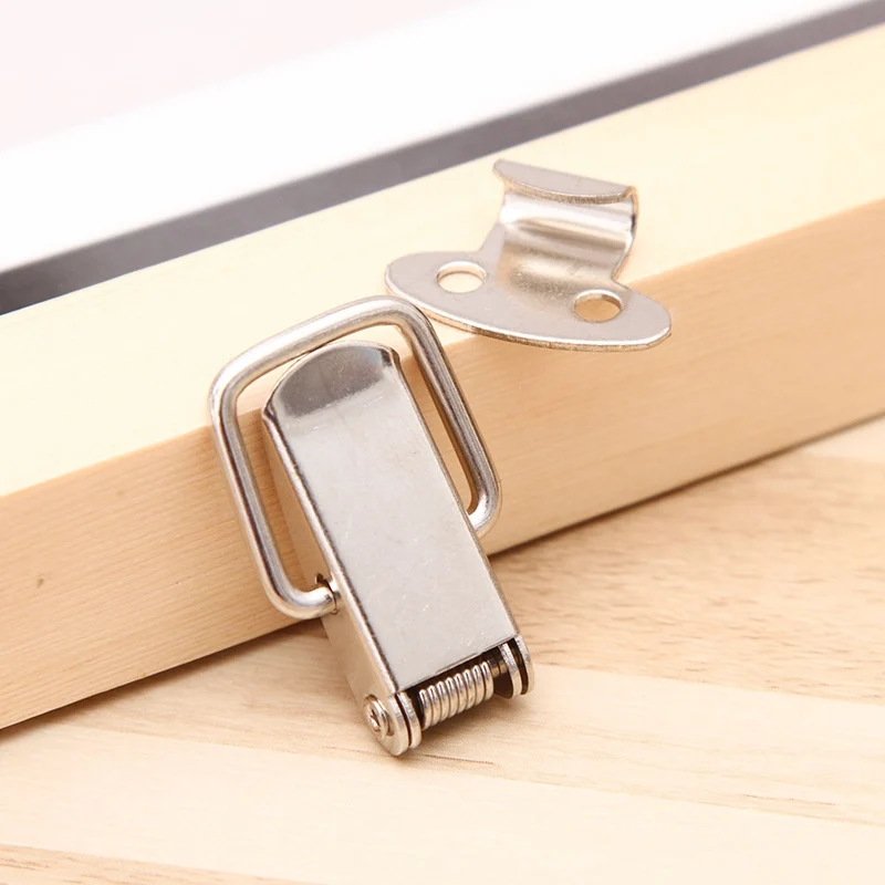 

1 Pcs Hardware Cabinet Boxes Loaded Latch Catch Toggle Hasp Mild Steel Hasp For Sliding Door Simple Window