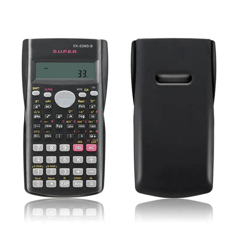 

Handheld Student's Scientific Calculator 2 Line Display 82MS-A Portable Multifunctional Calculator for Mathematics Teaching