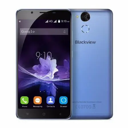 Blackview P2 Lite, 6000 мАч, 3 ГБ ОЗУ, 32 Гб ПЗУ, мобильный телефон, отпечаток пальца ID, MTK6753, четыре ядра, 5,5 дюймов, FHD, 13 МП, сотовый телефон - Цвет: Синий