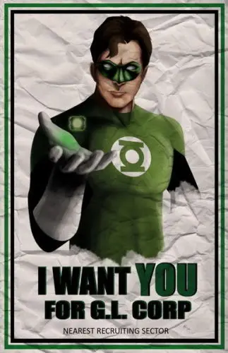 

N1170 Green Lantern DC Comics USA Hero Movie Wall Sticker Silk Fabric Poster Art Indoor Decor Bright