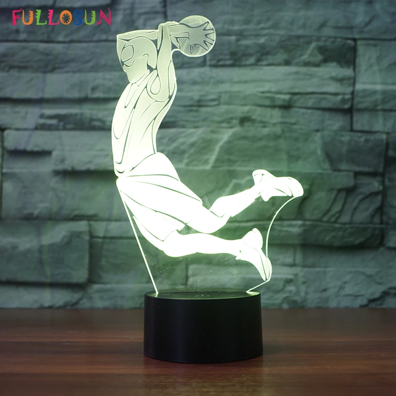 

3D LED Light Night Novelty Lamp Play Basketball LED Night Lights 3D Illusion Table Lamp Bedroom Living Room USB Lamp