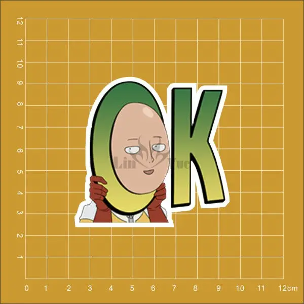 

ONE PUNCH MAN Notebook refrigerator skateboard trolley case backpack Tables book PVC waterproof Car sticker