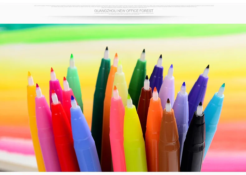 Pintados à Mão Linha de Fibra de Água Monami Cores Caneta Pintura Estudante Neutra 36 2 Material escolar e de escritório