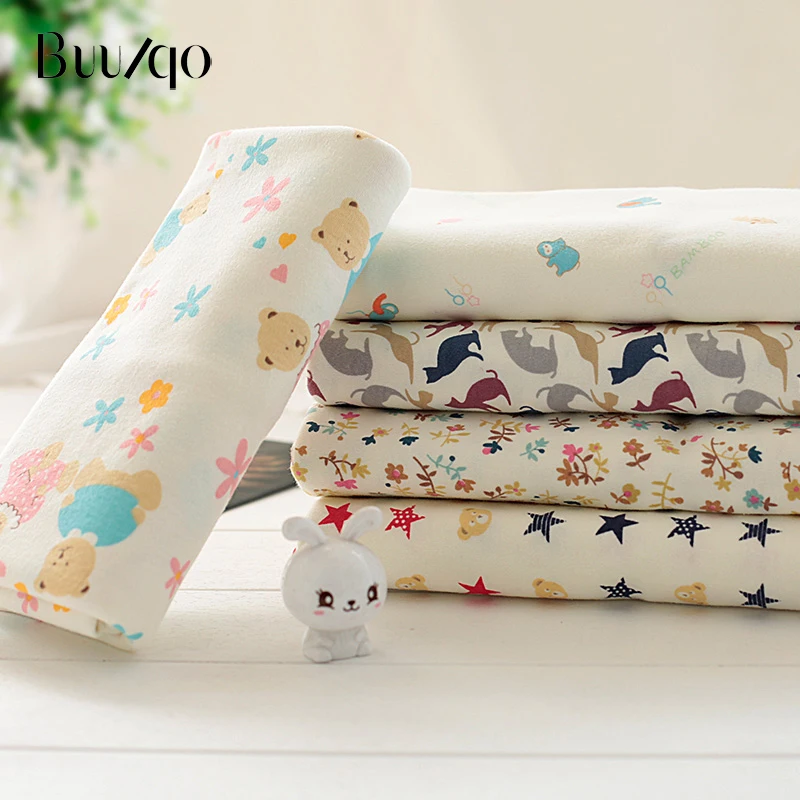 

Buulqo 40s combed Printed 100% cotton knitting fabric by half meter for DIY sewing uphostery baby clothing cotton fabric