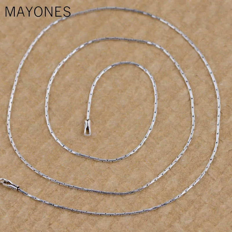 

0.9mm 100% Pure 925 Sterling Silver Jewelry Chains Necklaces for Women 925 Sterling Silver Necklace Accessories Bijoux