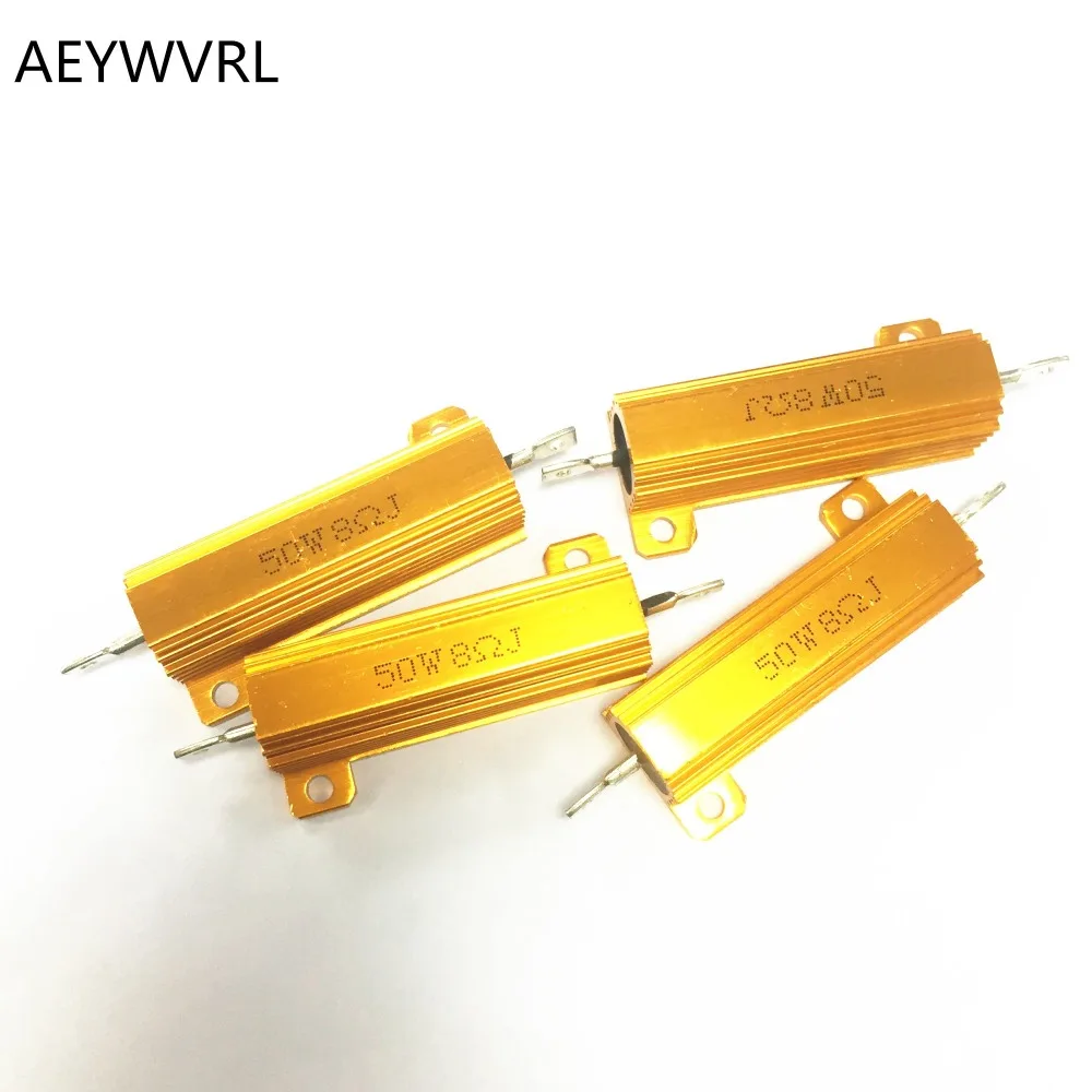 RX24 50 Вт 1R 2R 3R 4R 5R 6R 8R 10R 15R 20R 30R 40R 50R 100R 220R 1K Ом светодиодный резистор нагрузки