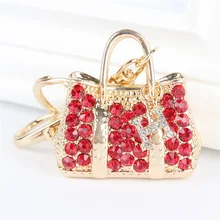 Новая Красная Сумочка Камень Подвеска Шарм Rhinestone Кристалл Кошелек Сумка Брелок Брелок Аксессуары Свадьба Подарок