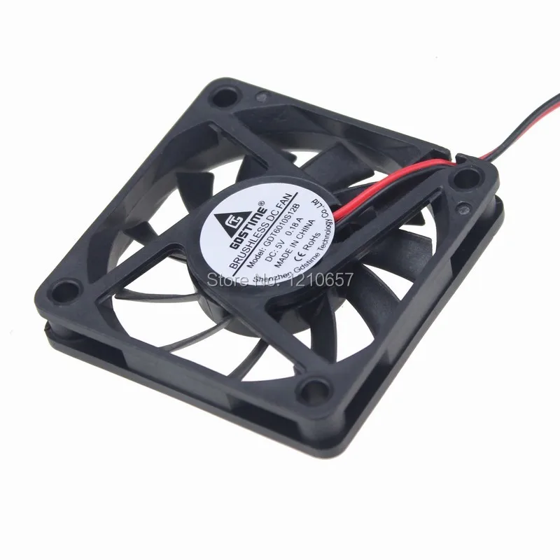 5 шт./партия Охлаждающие вентиляторы для процессора DC 5V 2P 60mm 60x60x10mm 6010S|cooling fan|processor