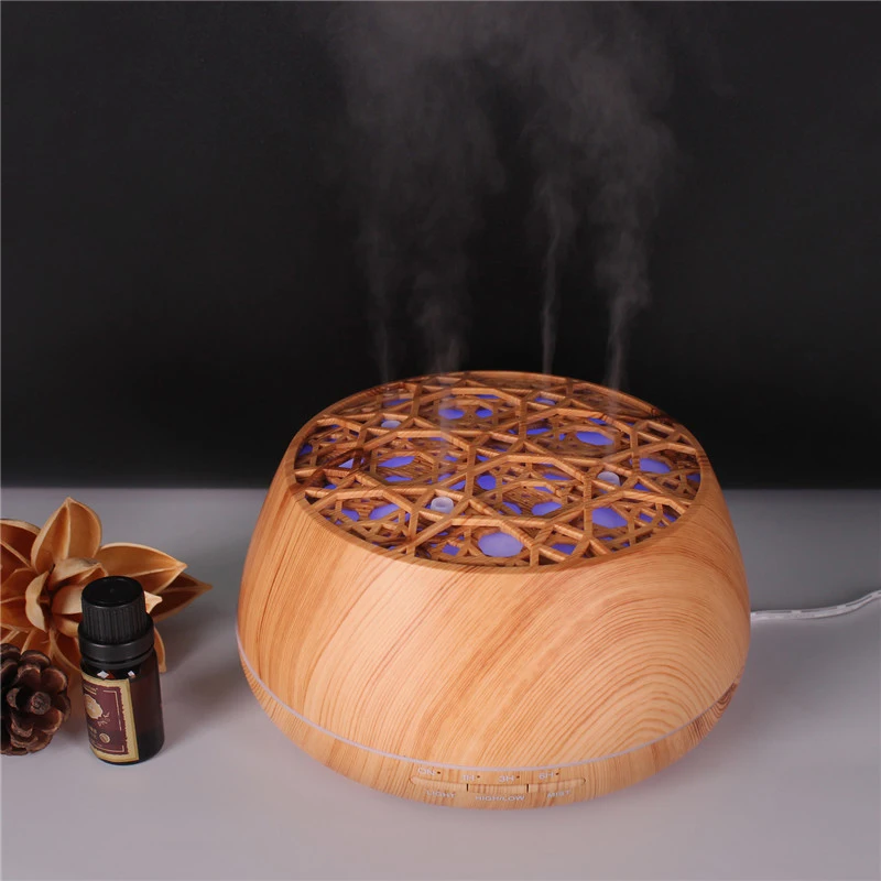 

Bluetooth Speaker Aroma Essential Oil Diffuser Waterless Auto Shut-off 7 Color Changing LED Lights Ultrasonic Humidifier