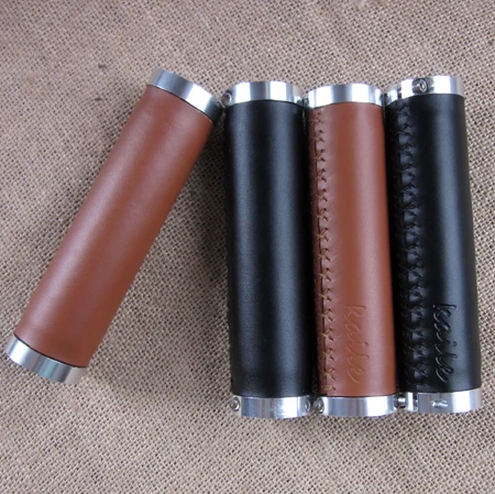

2017 Vintage Bicycle Grips Leather Mtb Grips Bike Partrs Classic Bike handlebar Grips Bike Handle 2 colors