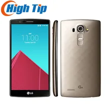 Débloqué Original LG G4 H815T H810 H818 Quad core 32 GB ROM 16.0 MP Caméra 5.5 ”1440×2560 pixels 4G LTE Moblie téléphone