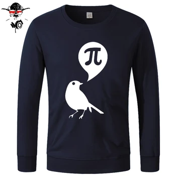 

Fashion Brand Quality Style Men Sweatshirts Bird Mathematics PI Man Cotton long Sleeve Funny Hoodies, Sweatshirts