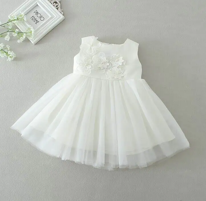 retail 2016 new newborn baby gown dress infant girls petal bow