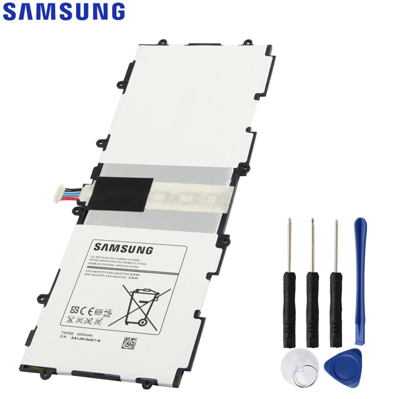 Original Replacement Samsung Battery For SAMSUNG Galaxy Tab3 P5200 P5220 P5210 Genuine Tablet Battery T4500E 6800mAh
